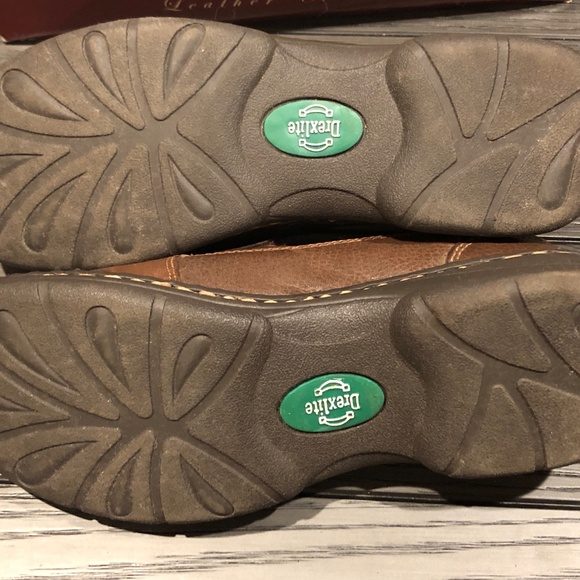 **SOLD*** Y2K Womens~Drexlite~Brown Leather Slip-On Loafers Casual Shoes w/Box~7 - Picture 7 of 7